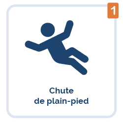 Chute de plain-pied