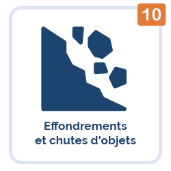 Effondrements et chutes d'objets