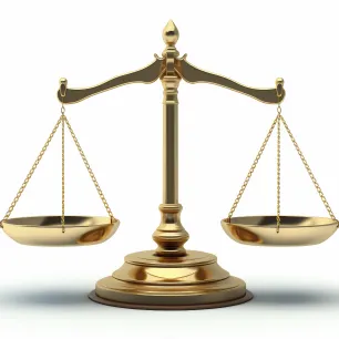 Photo d'illustration de la balance de la justice